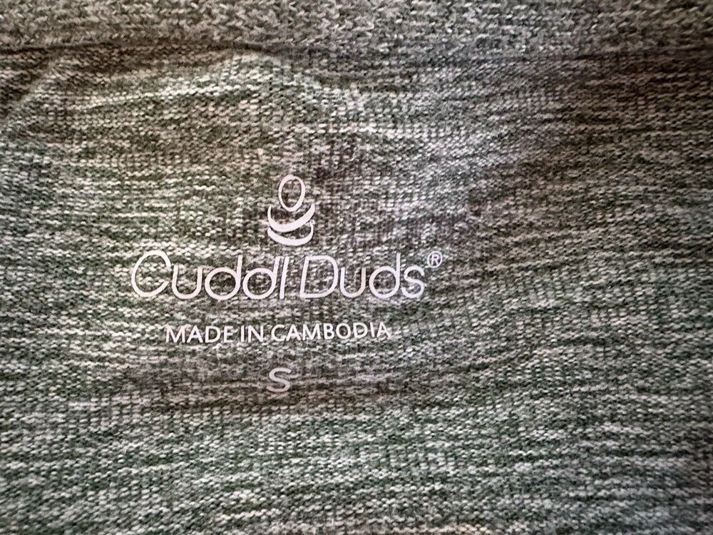 Cuddl Duds Soft Knit One Button Cardigan Robe Size Small Thyme Green Heather - Picture 6 of 15